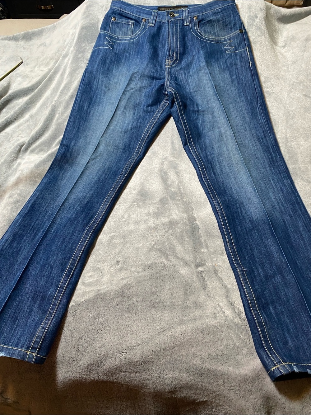 Men's Straight Fit Dark Blue Denim Jeans